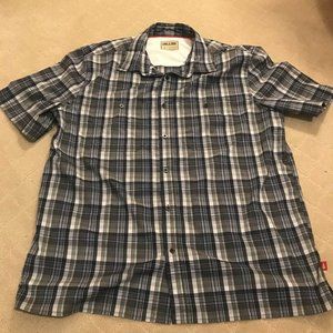 COPY - Lake & Trail Short Sleeve Shirt Men’s Size Large Blue Plaid Moisture Wic…